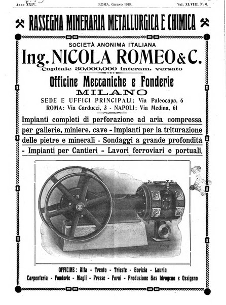 Rassegna mineraria metallurgica e chimica