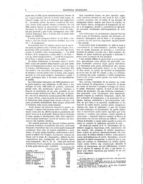 Rassegna mineraria metallurgica e chimica