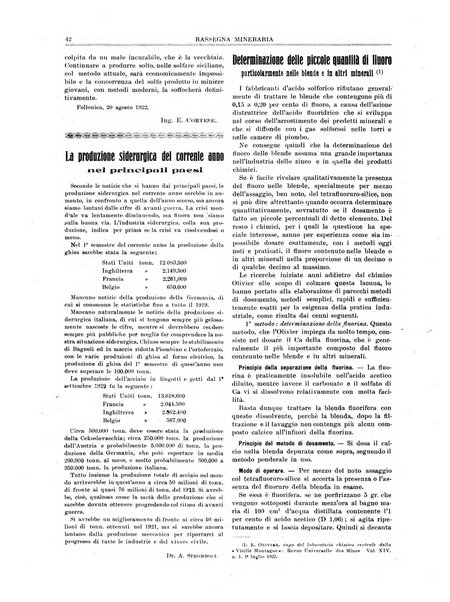 Rassegna mineraria metallurgica e chimica