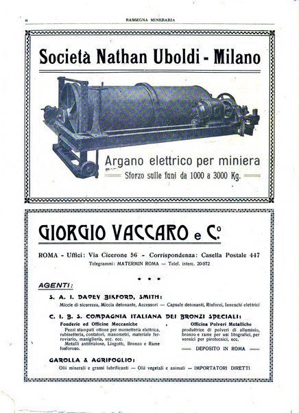 Rassegna mineraria metallurgica e chimica