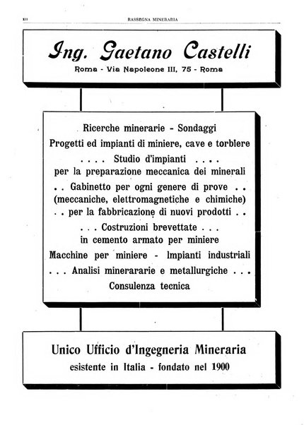 Rassegna mineraria metallurgica e chimica