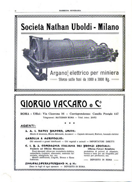 Rassegna mineraria metallurgica e chimica