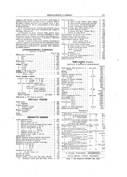 Rassegna mineraria metallurgica e chimica