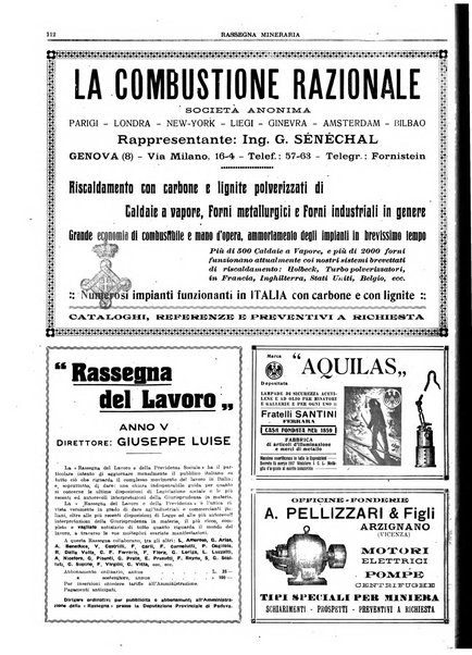 Rassegna mineraria metallurgica e chimica