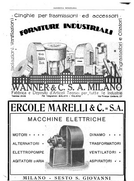 Rassegna mineraria metallurgica e chimica