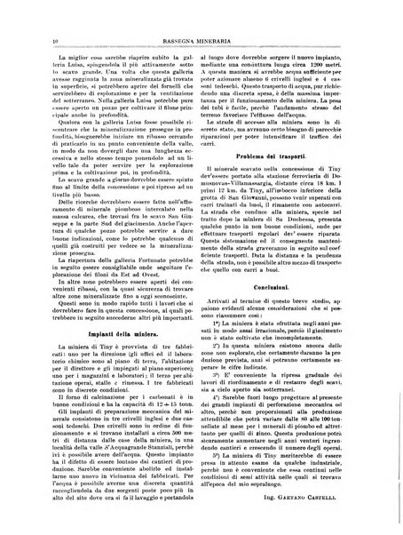 Rassegna mineraria metallurgica e chimica