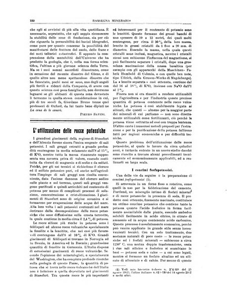 Rassegna mineraria metallurgica e chimica