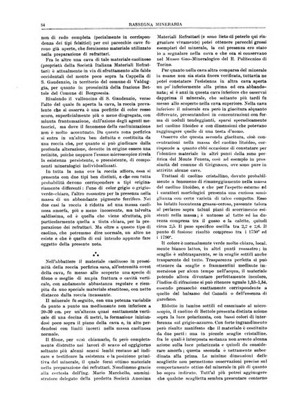 Rassegna mineraria metallurgica e chimica