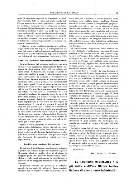 Rassegna mineraria metallurgica e chimica