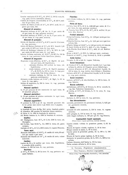 Rassegna mineraria metallurgica e chimica