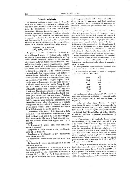 Rassegna mineraria metallurgica e chimica