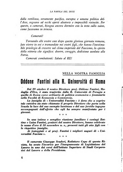 Universalità fascista rassegna mensile dell'espansione rivoluzionaria e della vita universitaria