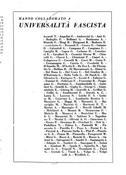 Universalità fascista rassegna mensile dell'espansione rivoluzionaria e della vita universitaria