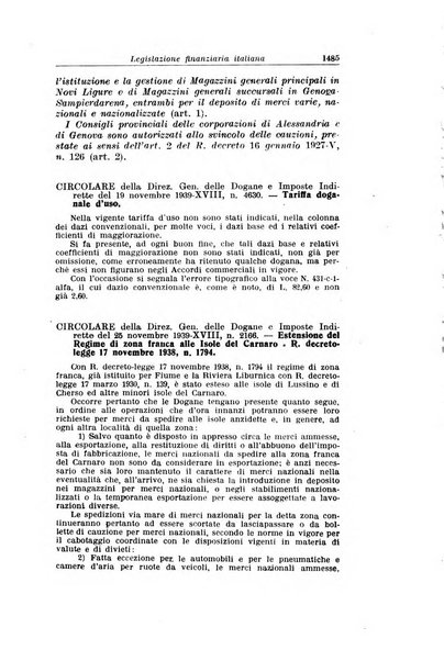 Rassegna di legislazione finanziaria italiana ed estera e notiziario statistico