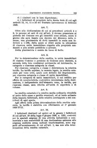 Rassegna di legislazione finanziaria italiana ed estera e notiziario statistico