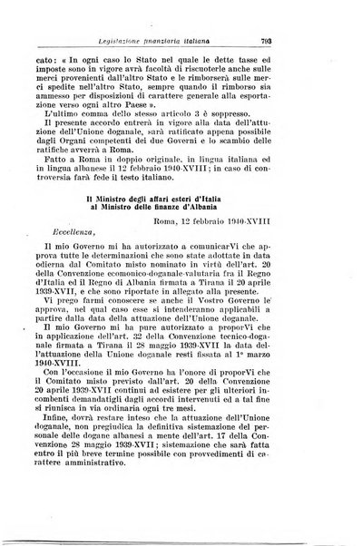 Rassegna di legislazione finanziaria italiana ed estera e notiziario statistico