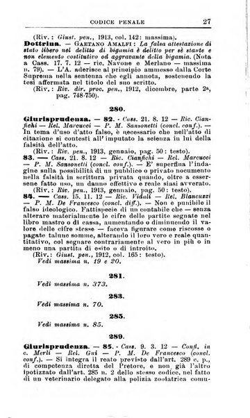 Il dizionario penale rassegna completa di giurisprudenza e dottrina. Parte prima, Codici