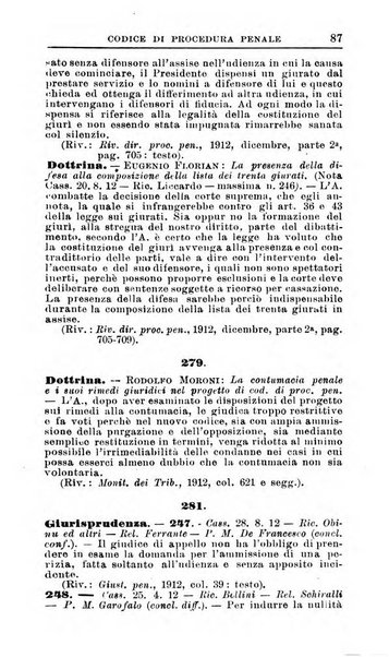 Il dizionario penale rassegna completa di giurisprudenza e dottrina. Parte prima, Codici