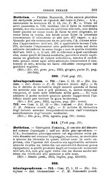 Il dizionario penale rassegna completa di giurisprudenza e dottrina. Parte prima, Codici