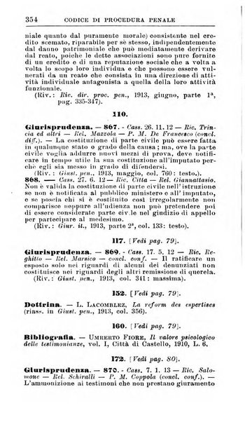 Il dizionario penale rassegna completa di giurisprudenza e dottrina. Parte prima, Codici