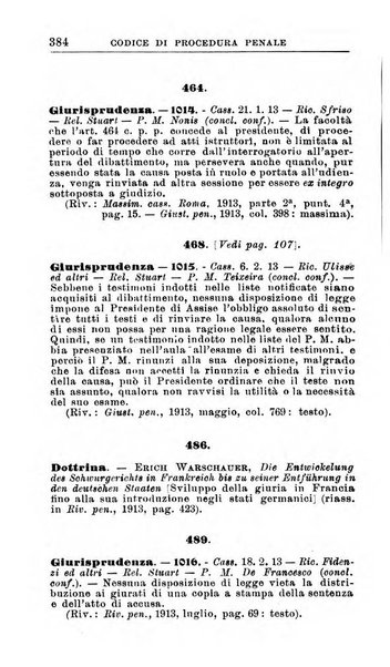 Il dizionario penale rassegna completa di giurisprudenza e dottrina. Parte prima, Codici