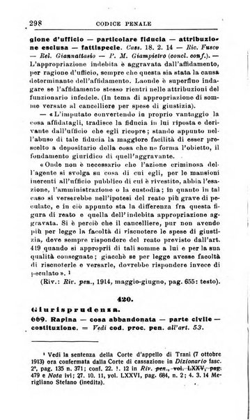 Il dizionario penale rassegna completa di giurisprudenza e dottrina. Parte prima, Codici