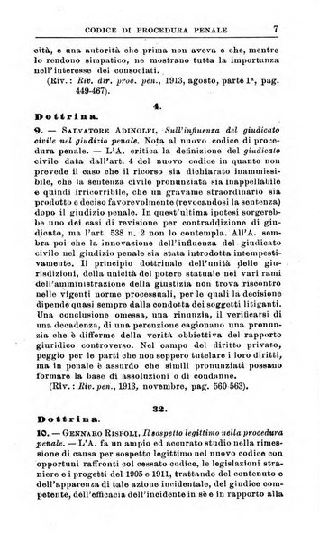 Il dizionario penale rassegna completa di giurisprudenza e dottrina. Parte prima, Codici