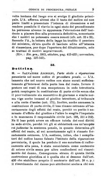 Il dizionario penale rassegna completa di giurisprudenza e dottrina. Parte prima, Codici