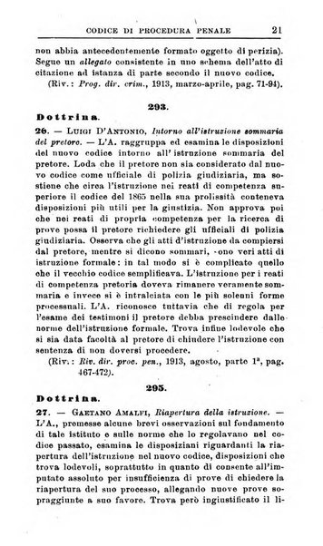 Il dizionario penale rassegna completa di giurisprudenza e dottrina. Parte prima, Codici