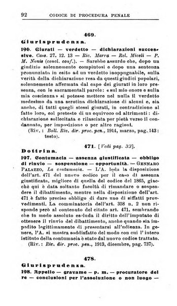 Il dizionario penale rassegna completa di giurisprudenza e dottrina. Parte prima, Codici