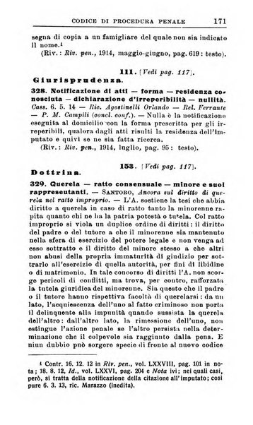 Il dizionario penale rassegna completa di giurisprudenza e dottrina. Parte prima, Codici