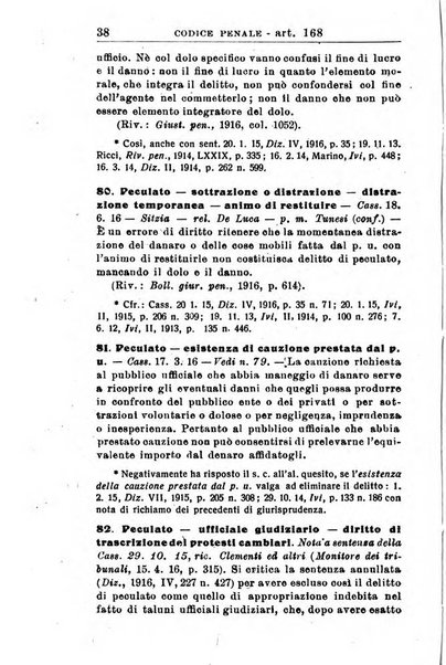 Il dizionario penale rassegna completa di giurisprudenza e dottrina. Parte prima, Codici