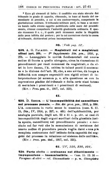 Il dizionario penale rassegna completa di giurisprudenza e dottrina. Parte prima, Codici