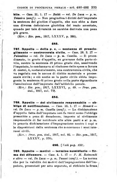 Il dizionario penale rassegna completa di giurisprudenza e dottrina. Parte prima, Codici