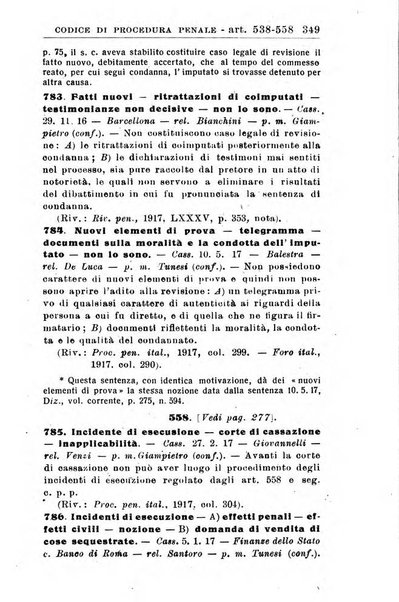 Il dizionario penale rassegna completa di giurisprudenza e dottrina. Parte prima, Codici