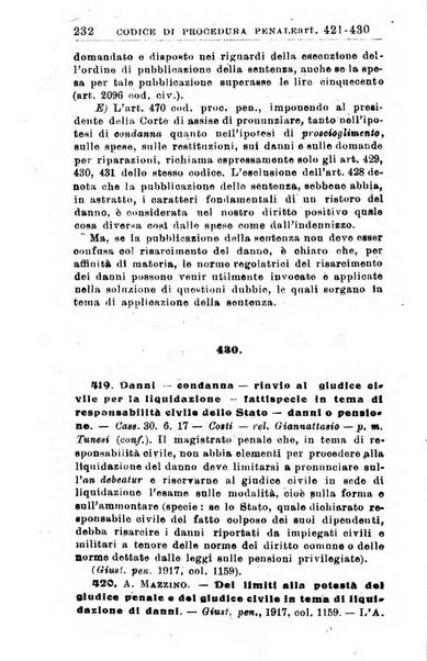 Il dizionario penale rassegna completa di giurisprudenza e dottrina. Parte prima, Codici