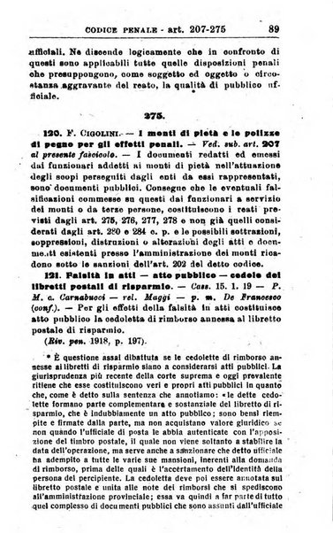 Il dizionario penale rassegna completa di giurisprudenza e dottrina. Parte prima, Codici