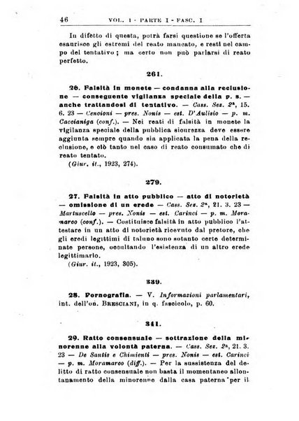 Il dizionario penale rassegna completa di giurisprudenza e dottrina. Parte prima, Codici