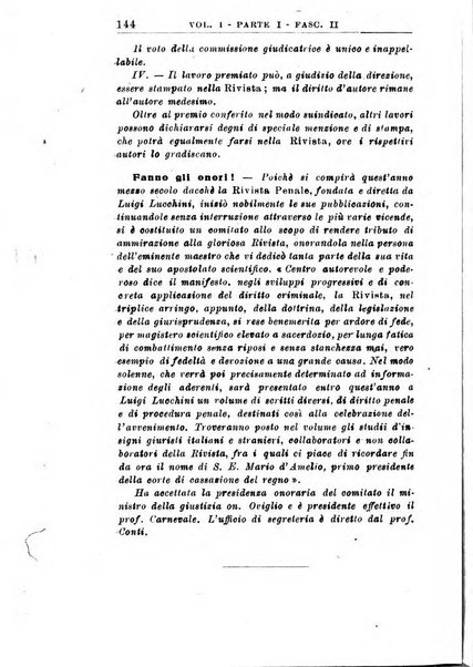 Il dizionario penale rassegna completa di giurisprudenza e dottrina. Parte prima, Codici