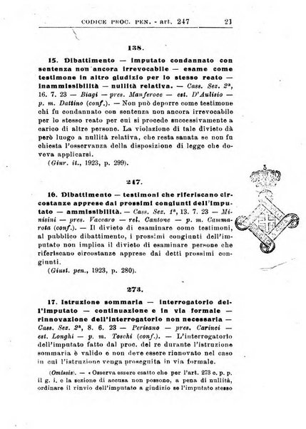 Il dizionario penale rassegna completa di giurisprudenza e dottrina. Parte prima, Codici