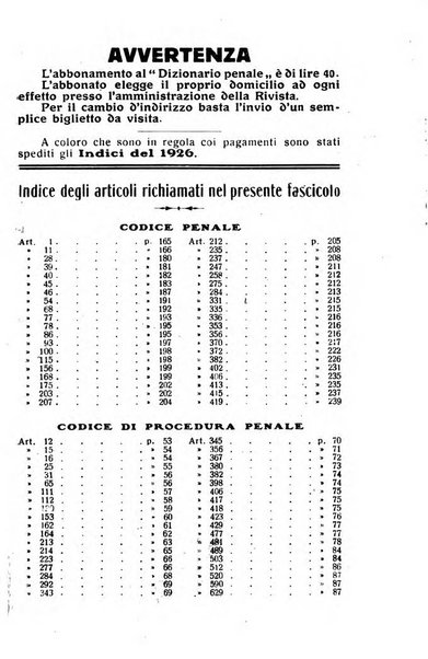 Il dizionario penale rassegna completa di giurisprudenza e dottrina. Parte prima, Codici