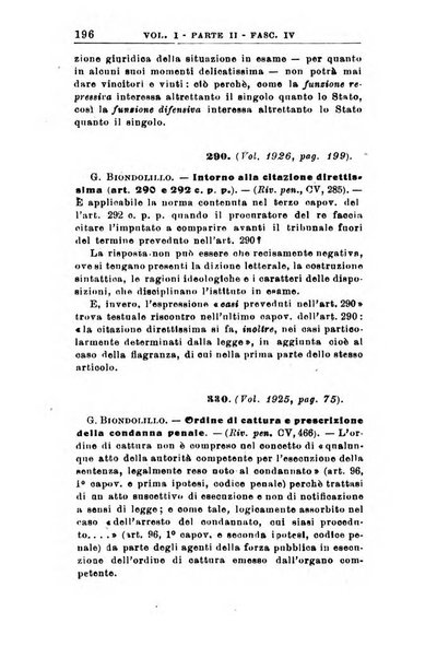 Il dizionario penale rassegna completa di giurisprudenza e dottrina. Parte prima, Codici