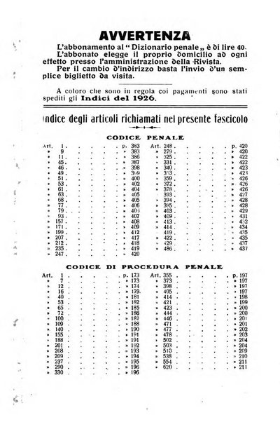 Il dizionario penale rassegna completa di giurisprudenza e dottrina. Parte prima, Codici