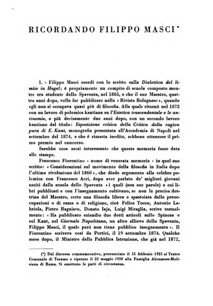 Archivio di storia della filosofia italiana organo della Società filosofica italiana