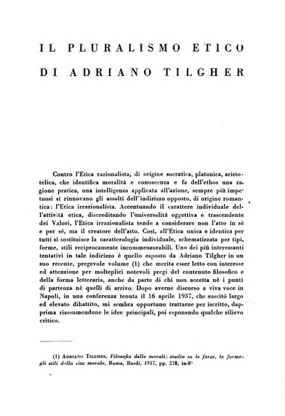 Archivio di storia della filosofia italiana organo della Società filosofica italiana