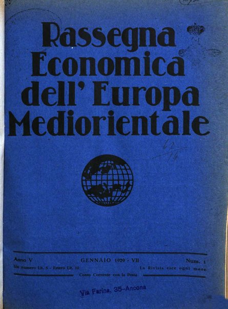 Rassegna economica dell'Europa mediorientale organo ufficiale dell'Istituto nazionale per l'espansione economica italiana all'estero