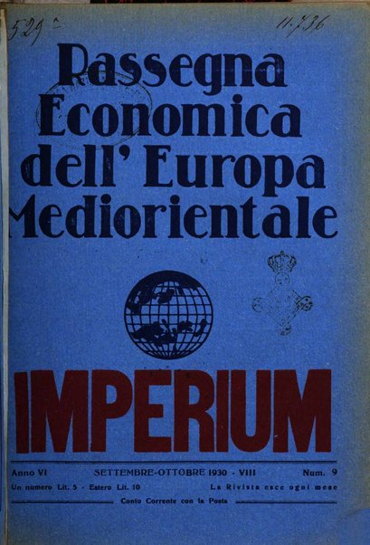 Rassegna economica dell'Europa mediorientale organo ufficiale dell'Istituto nazionale per l'espansione economica italiana all'estero