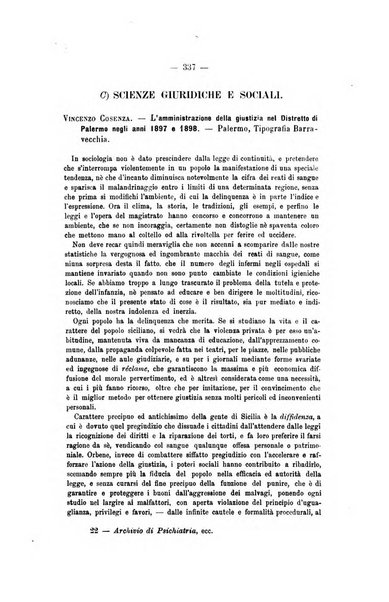 Archivio di psichiatria, scienze penali ed antropologia criminale