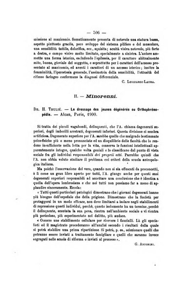 Archivio di psichiatria, scienze penali ed antropologia criminale