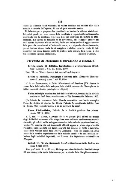 Archivio di psichiatria, scienze penali ed antropologia criminale